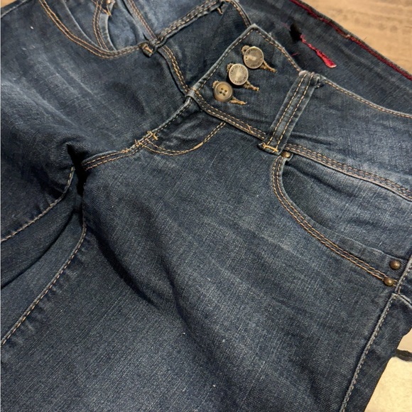 YMI Jeans - Dark Denim Butt Booty Lifting Shaping Jeans - Picture 5 of 7